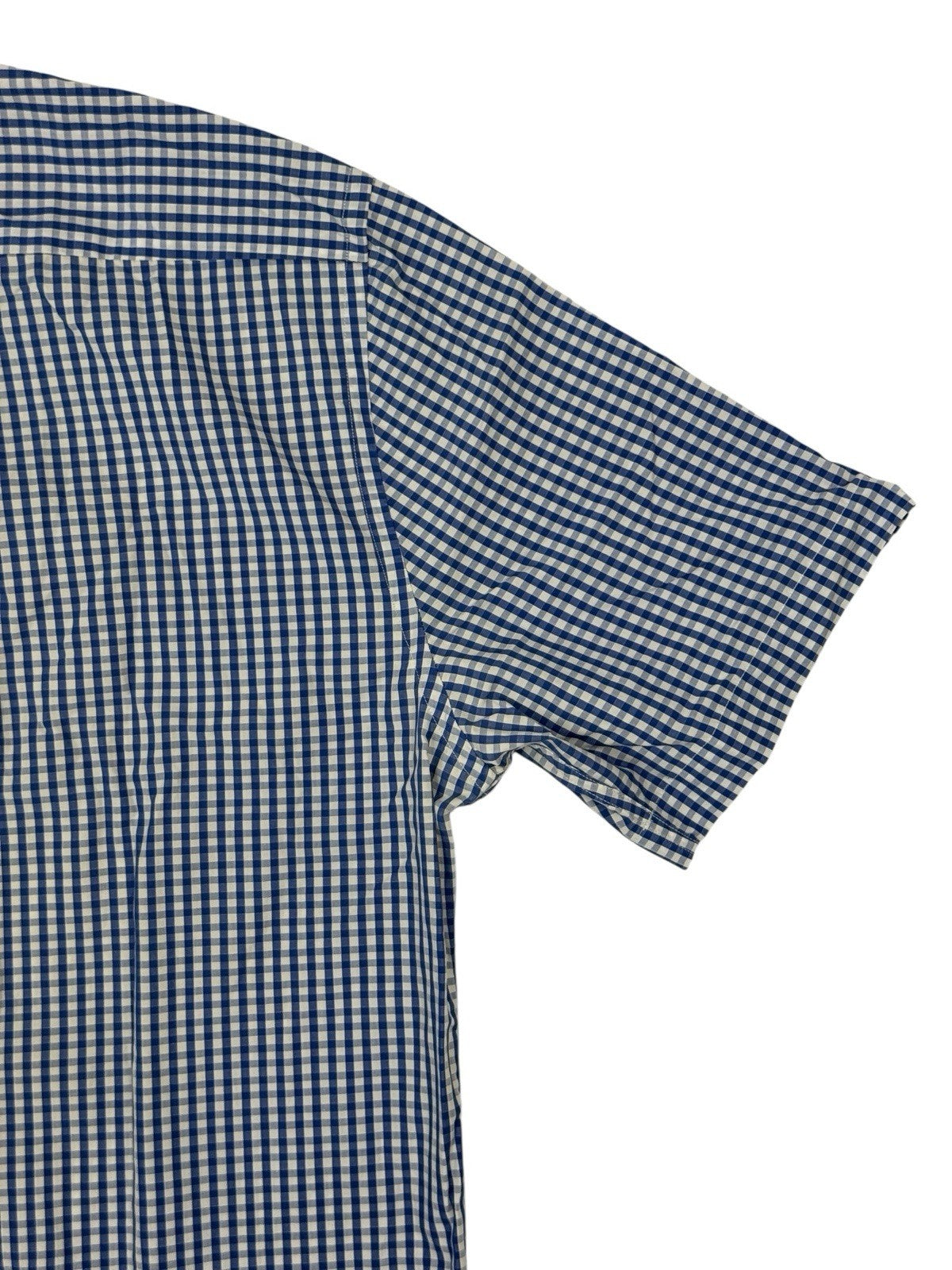 Tommy Hilfiger Blue Check Short Sleeve Shirt Large