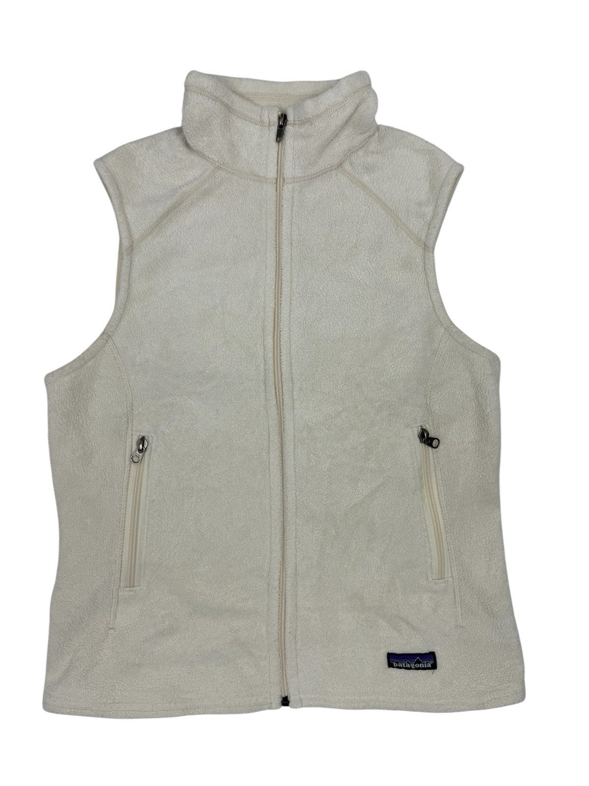 Patagonia Cream White Synchilla Gillet Bodywarmer Medium