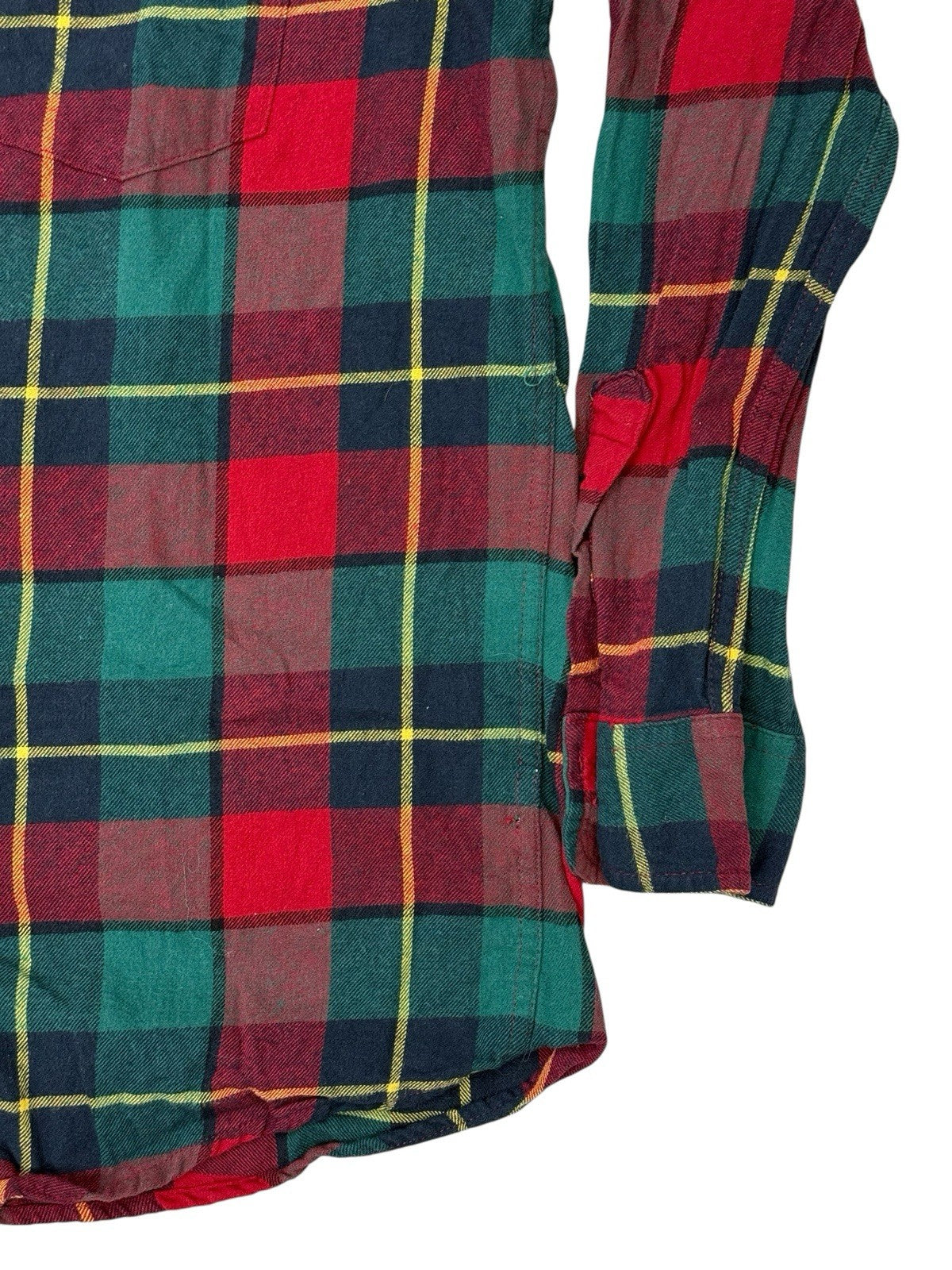 Chaps Multi Brushed Flannel Plaid Shirt Medium