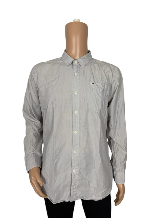 Tommy Hilfiger Grey Cotton Shirt XL