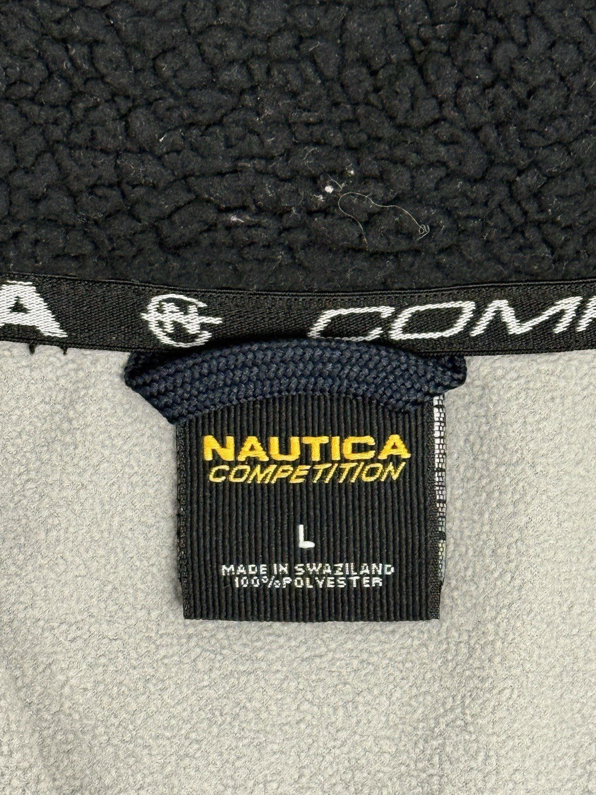 Nautica Competition Grey Quarter Zip Jumper Large