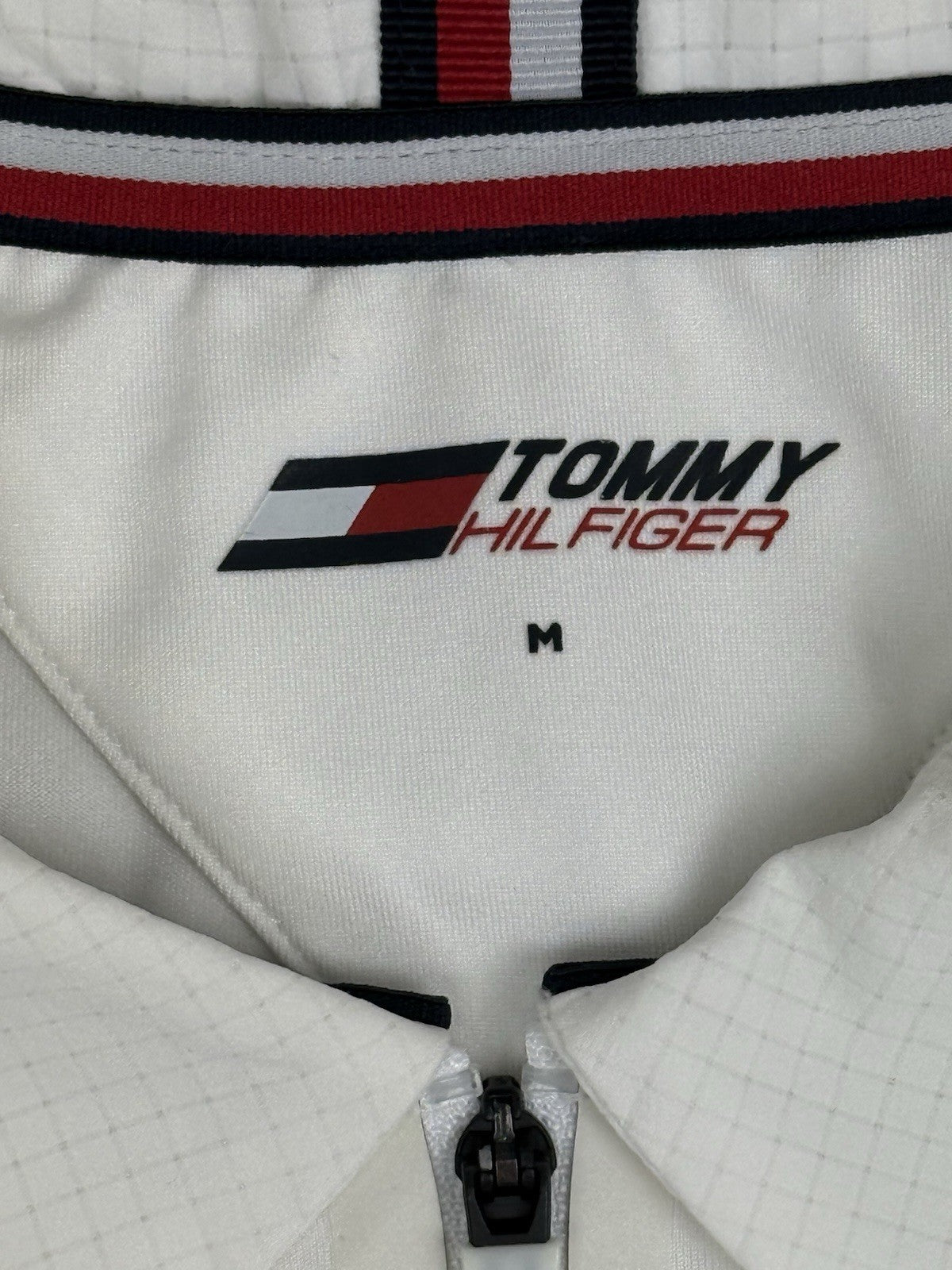 Tommy Hilfiger White Polo Top Medium