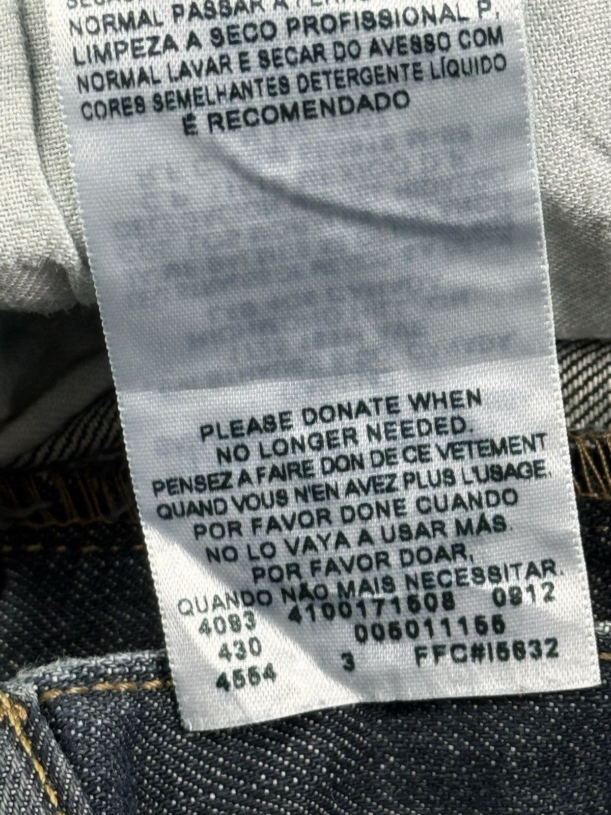 Levi's 501 Dark Blue Straight Leg Denim Jeans 34W 34L