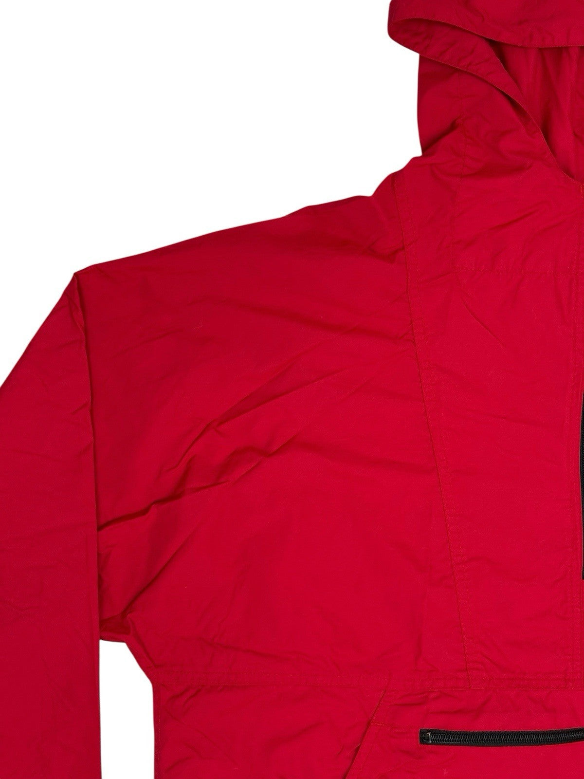 LL Bean Retro Red Pullover Anorak Poncho Large