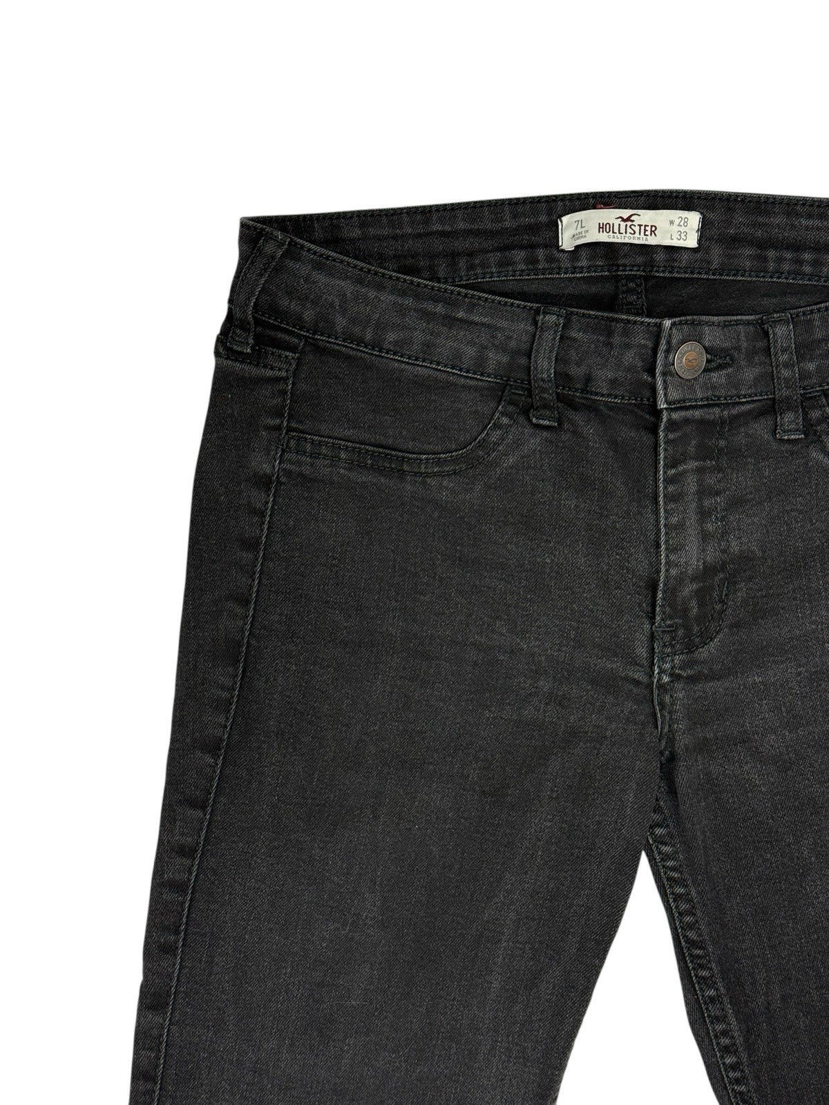 Hollister Black Denim Skinny Jeans 28W 33L