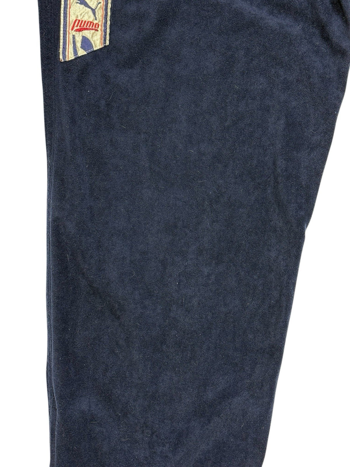 Puma Vintage Blue Velour Tracksuit Bottoms Medium