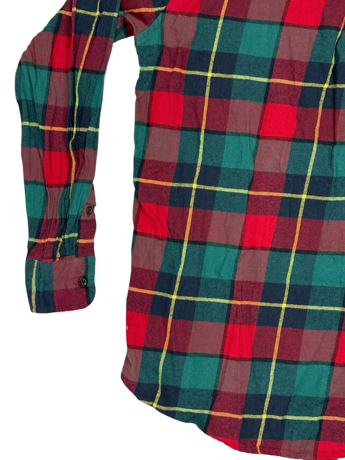 Chaps Multi Brushed Flannel Plaid Shirt Medium
