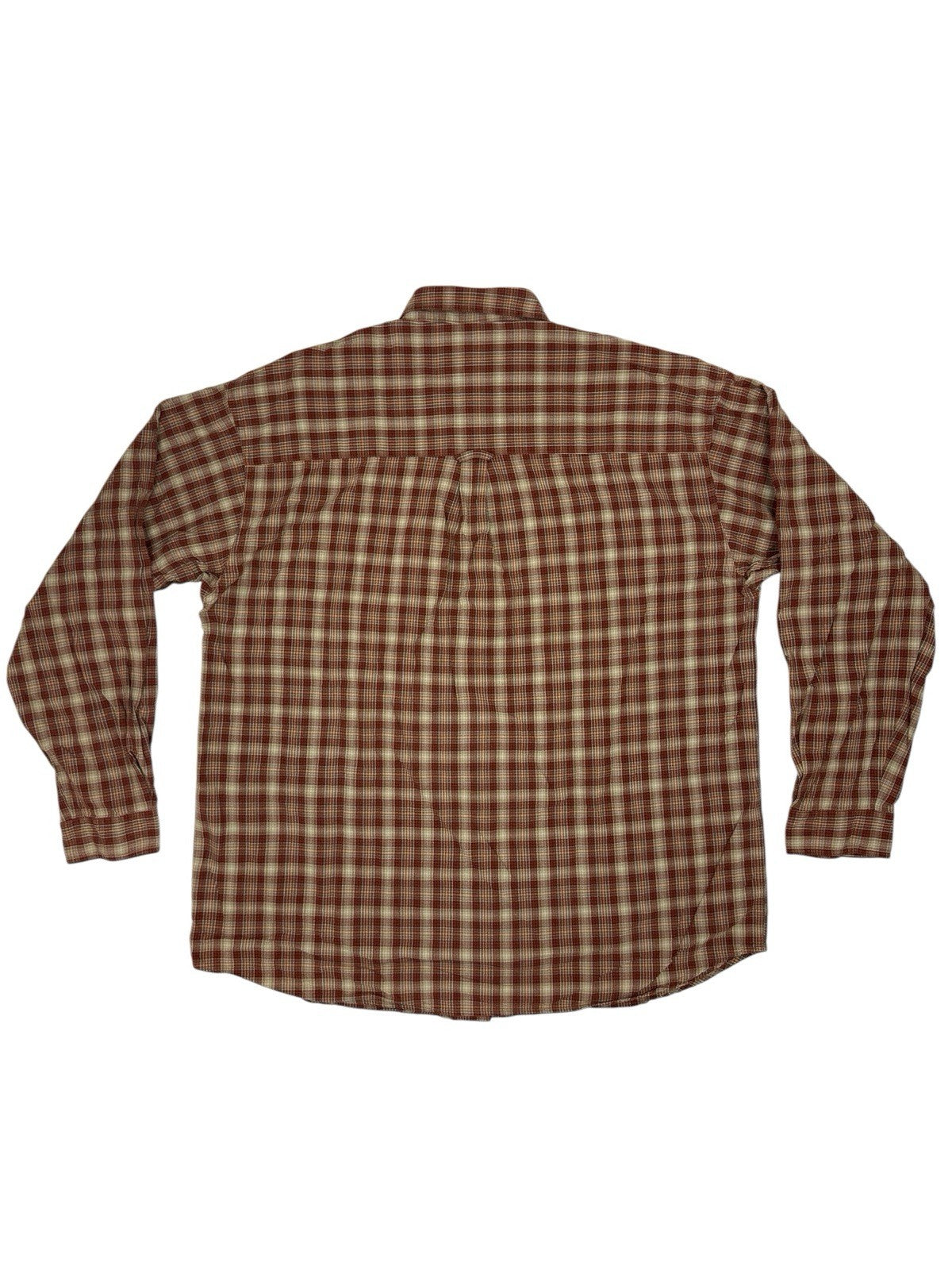 Columbia Red Check Cotton Collared Shirt 2XL