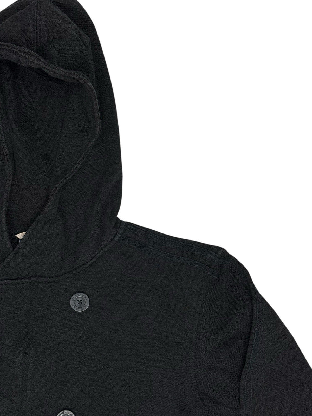 Adidas Black Hooded Coat Large
