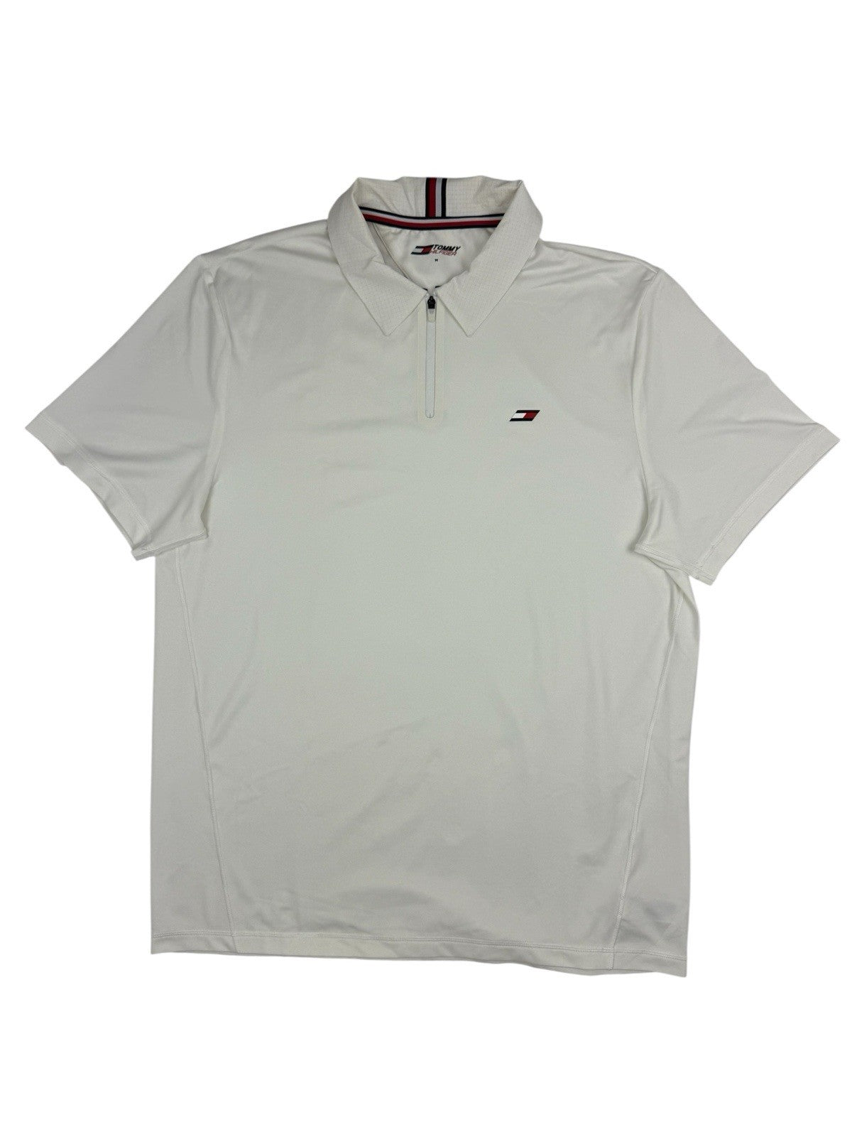 Tommy Hilfiger White Polo Top Medium