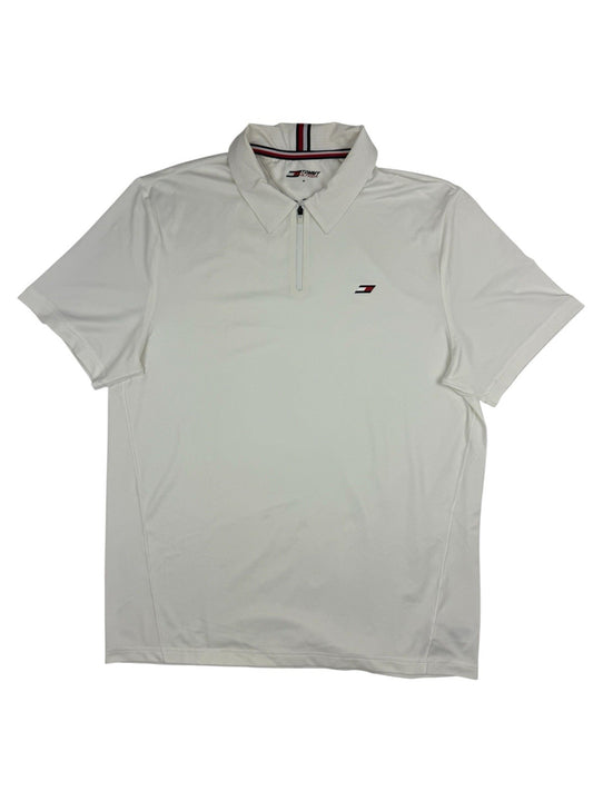 Tommy Hilfiger White Polo Top Medium