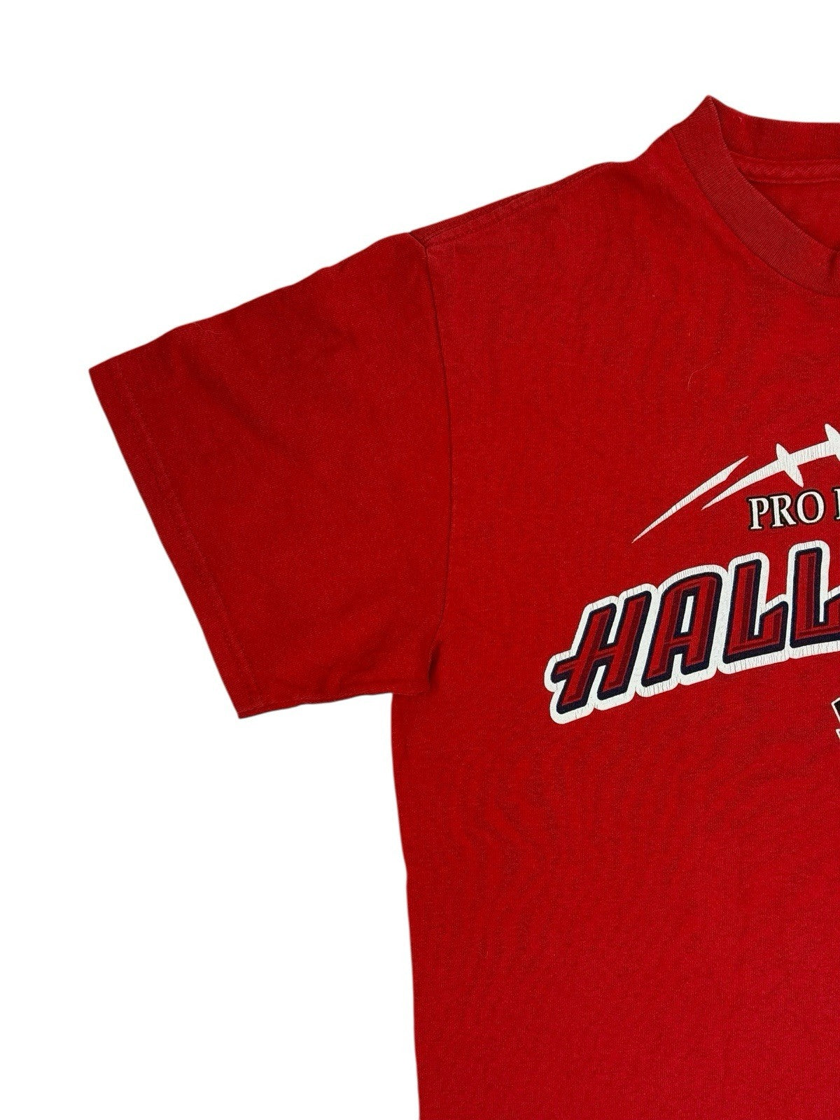 Retro Majestic Red Pro Football Hall of Fame Top Small