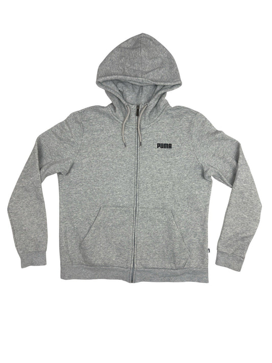 Puma Grey Zip Hoodie Jacket Size 16 (XL)