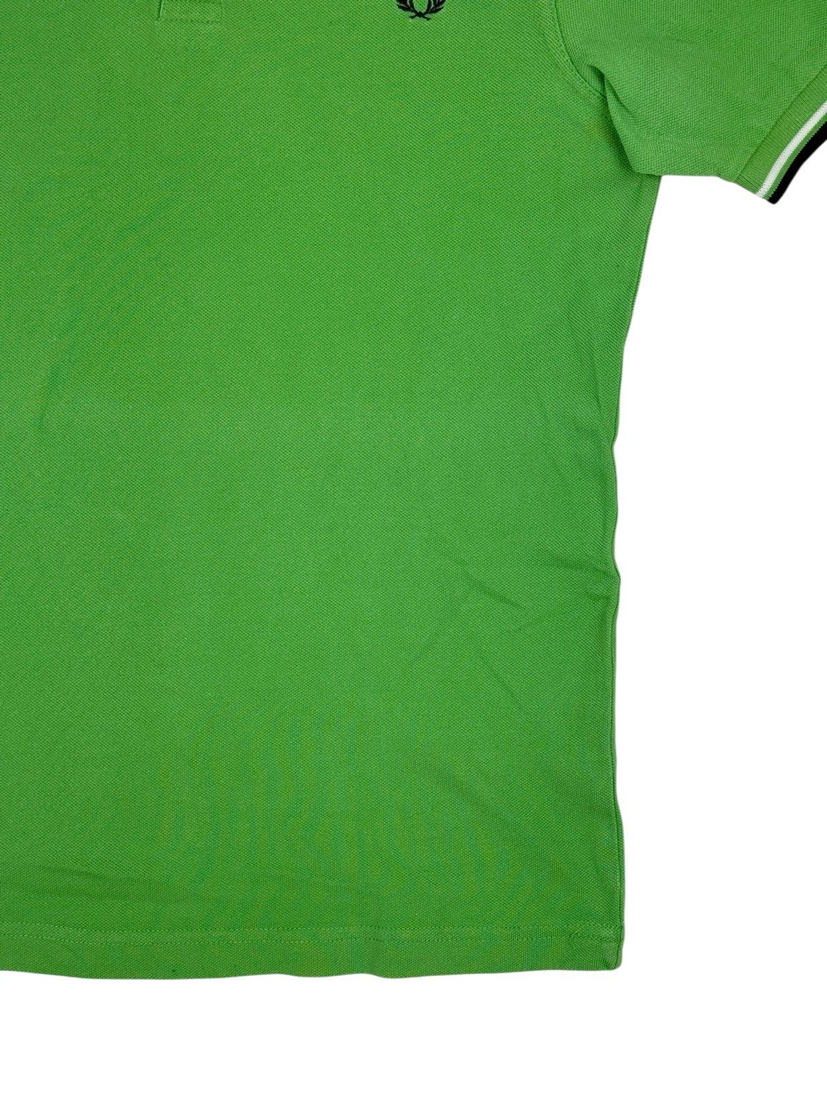 Fred Perry Green Slim Fit Polo Top Small