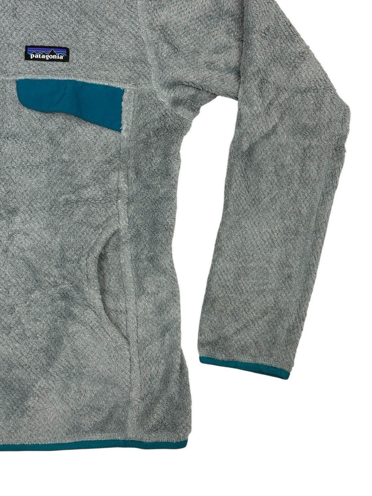 Patagonia Grey Snap Fleece Jumper Medium