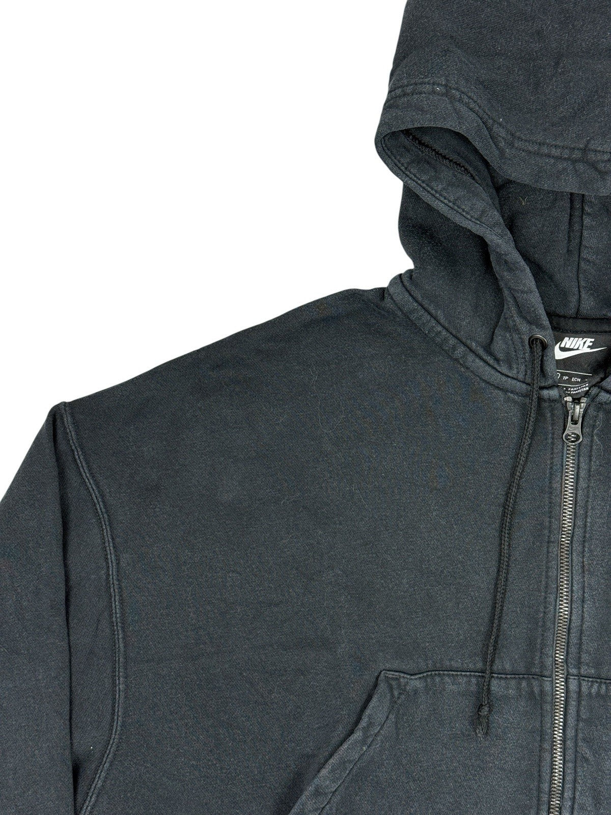 Nike Black Cropped Zip Hoodie Jacket XS