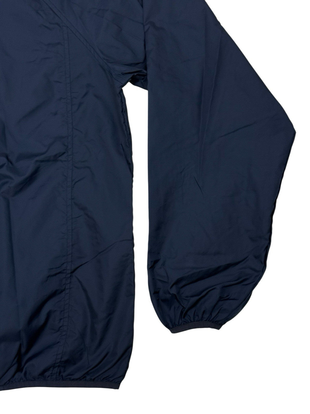 LL Bean Blue Zip Hooded Windbreaker Jacket Large