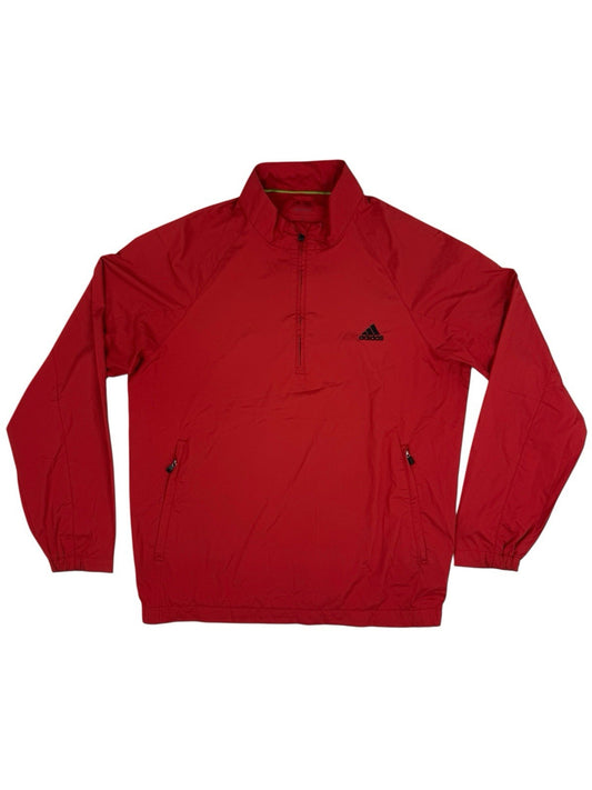 Adidas Retro Red 1/4 Zip Track Jacket Large