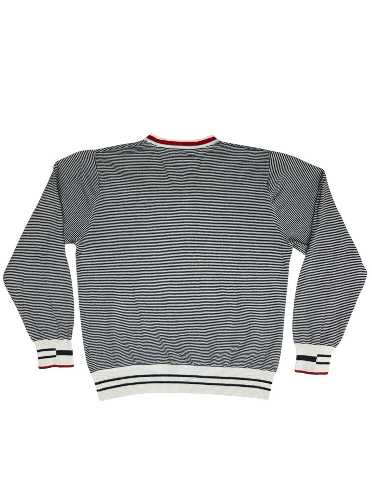 Tommy Hilfiger Retro Blue Striped Jumper XL