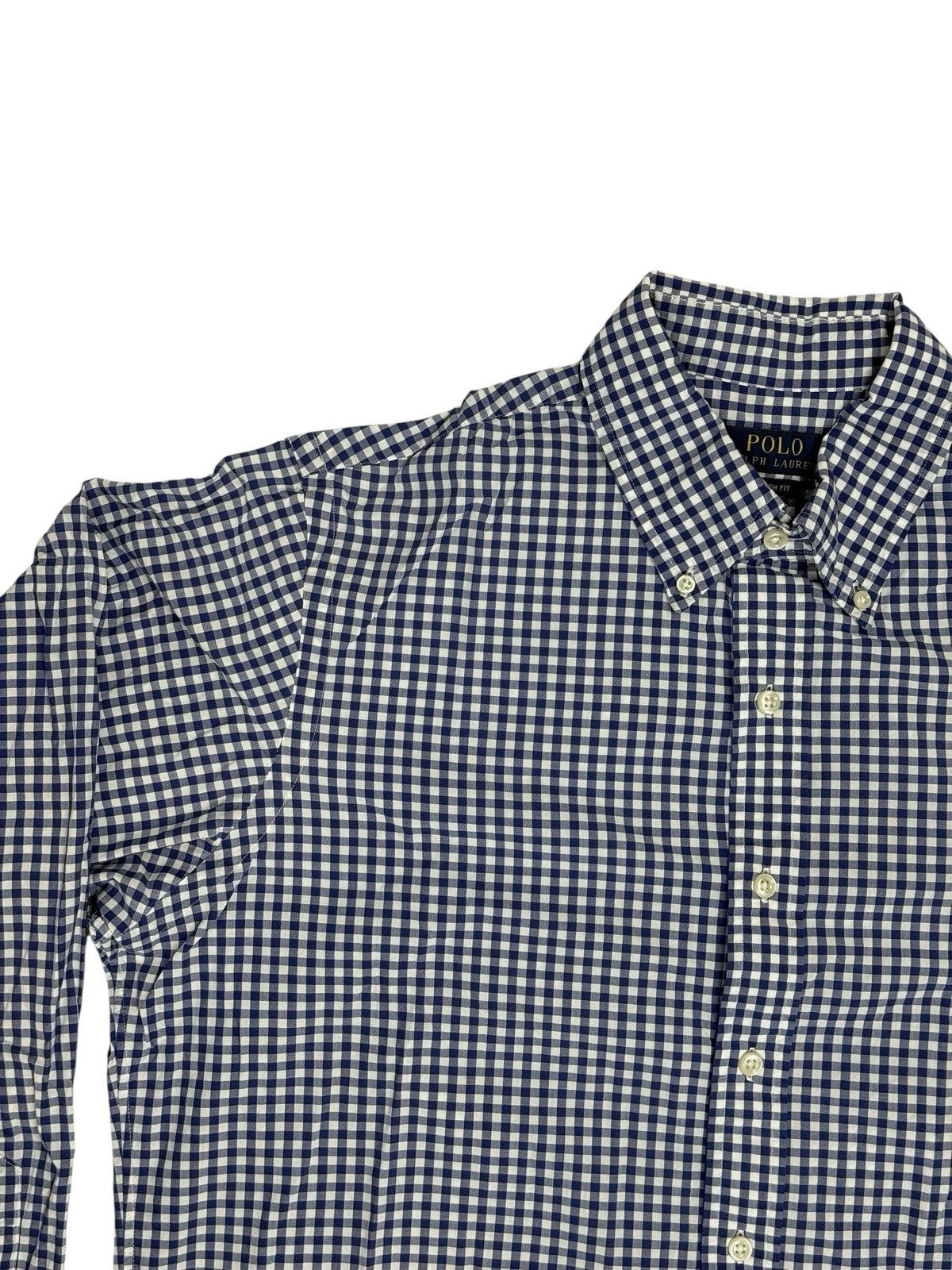 Polo Ralph Lauren Blue Check Shirt Custom Fit Large