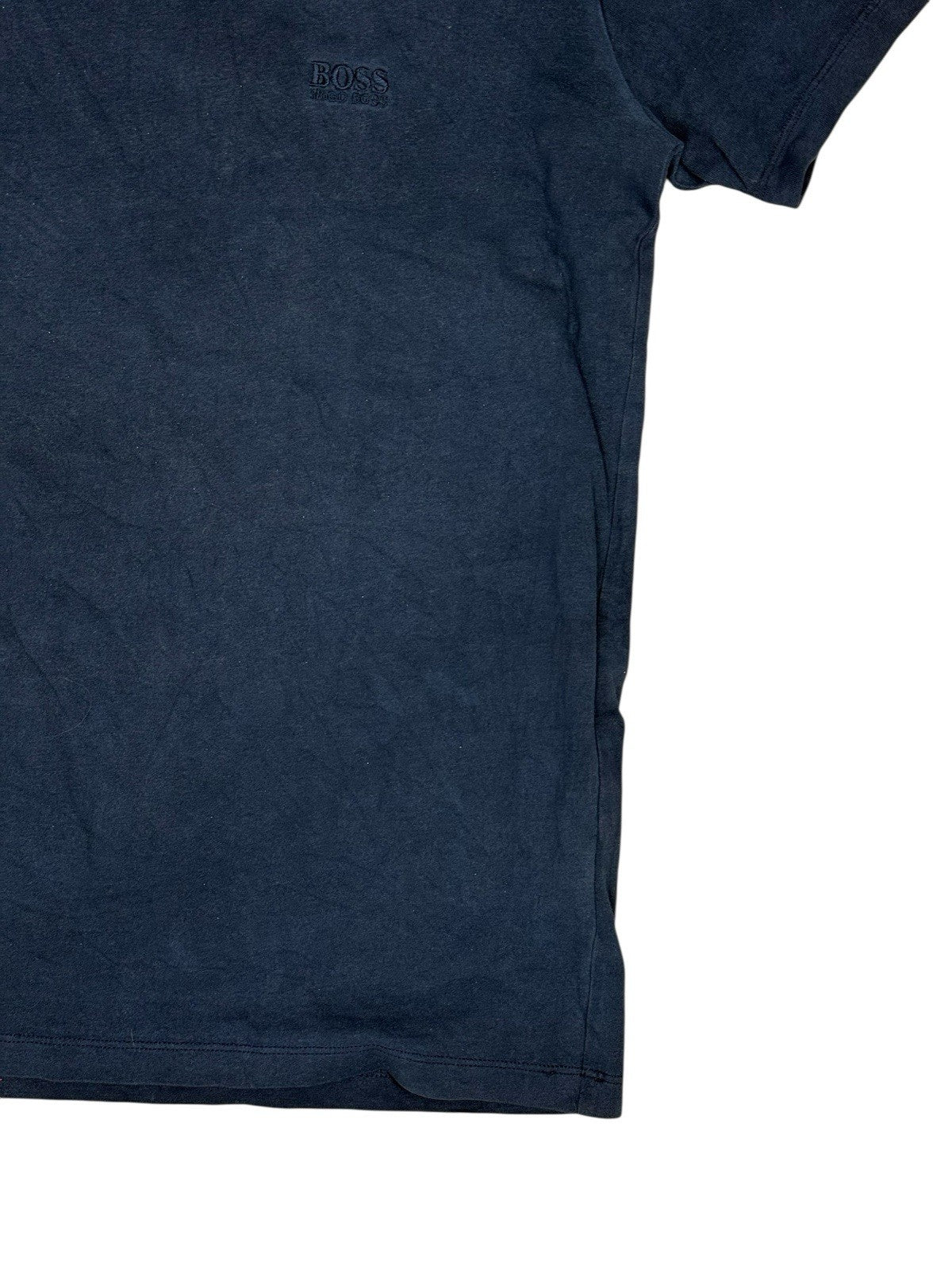 Hugo Boss Blue Cotton Top Medium
