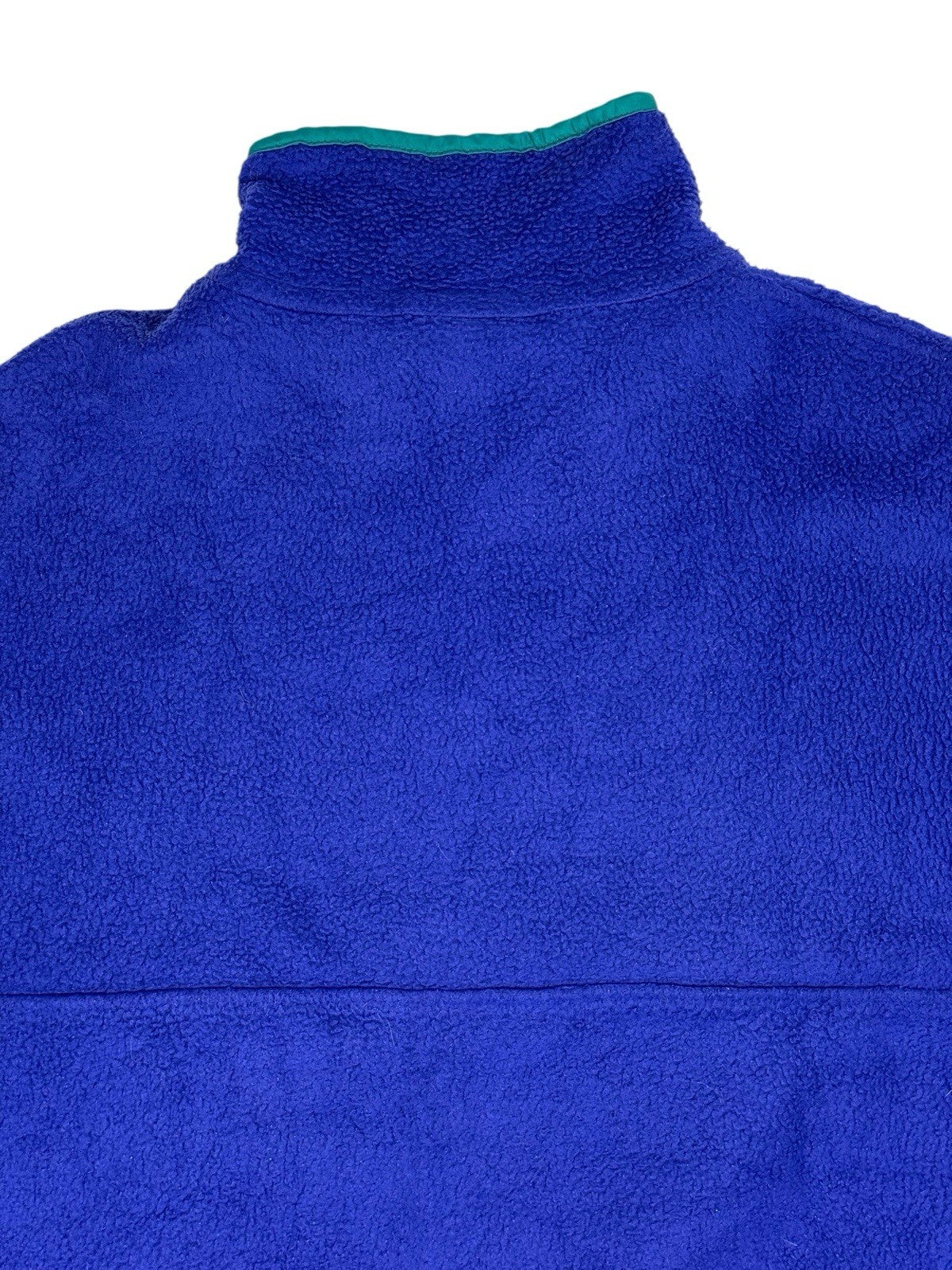 Patagonia Retro Blue Micro Synchilla 1/4 Zip Fleece Jumper Small