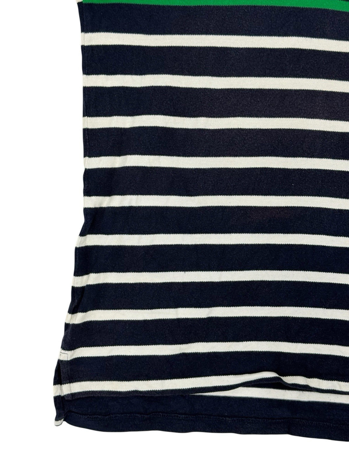 Polo Ralph Lauren Blue Striped Polo Top Size Large (16/18)
