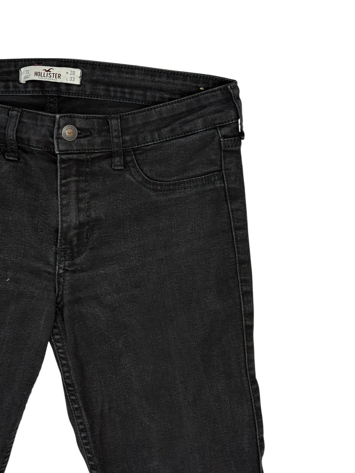 Hollister Black Denim Skinny Jeans 28W 33L