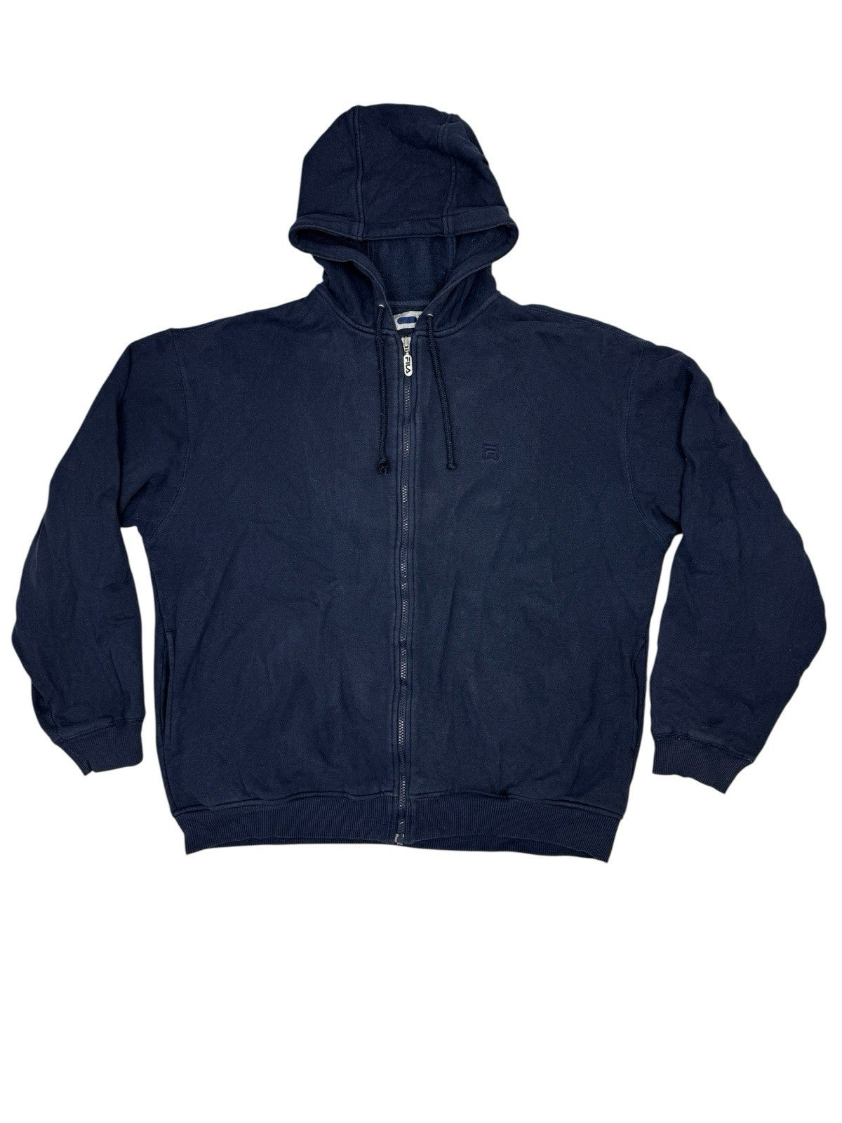 Fila Blue  Retro Zip Hoodie Jacket XL