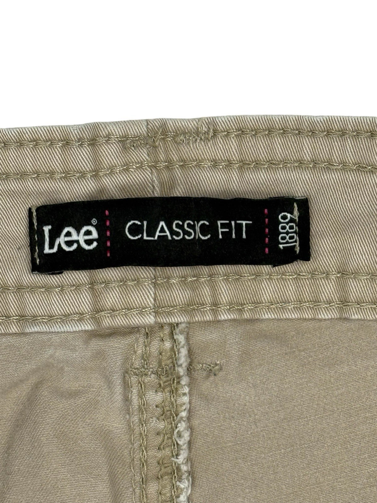 Lee Beige Classic Fit Trousers 34W 27L