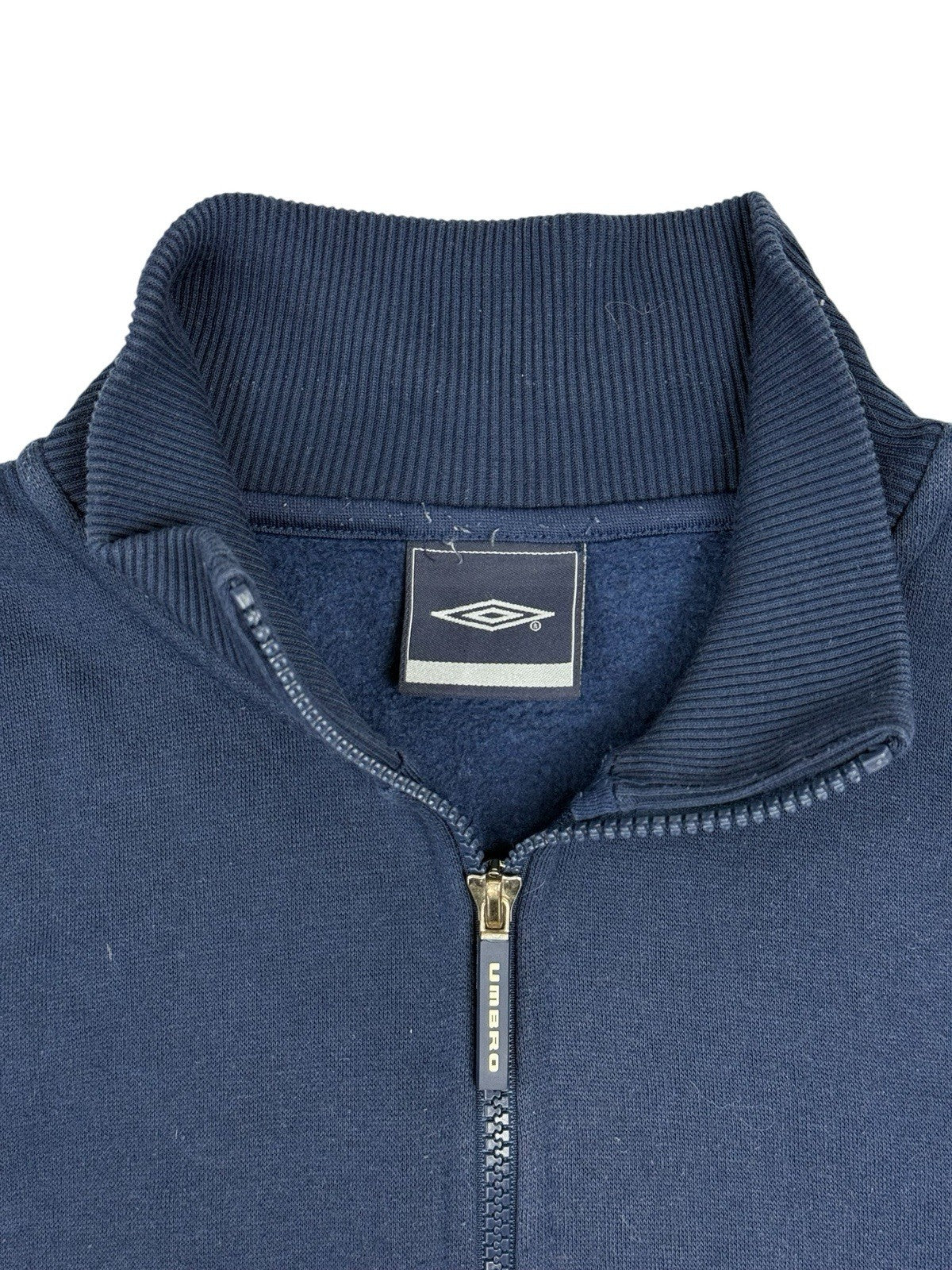Umbro Blue Retro Zip Jumper Jacket Small