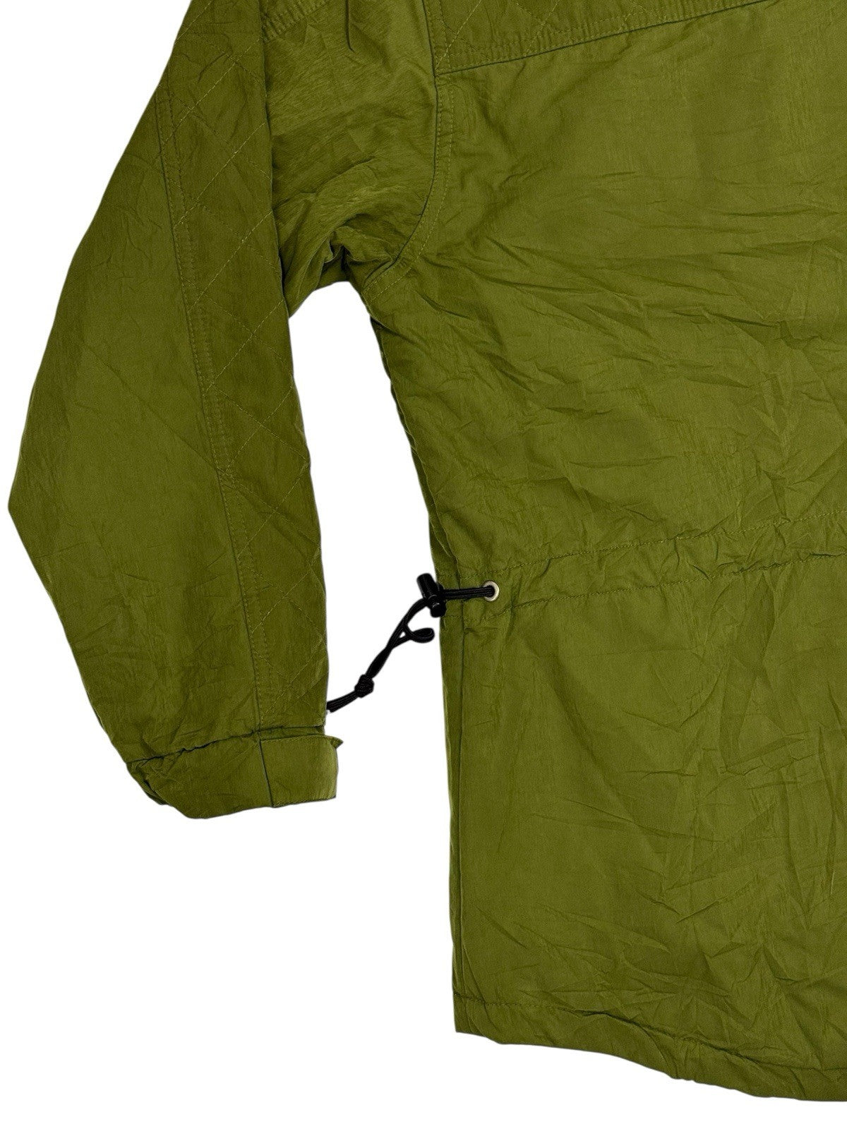 LL Bean Green Vintage Hooded Pullover Jacket Small