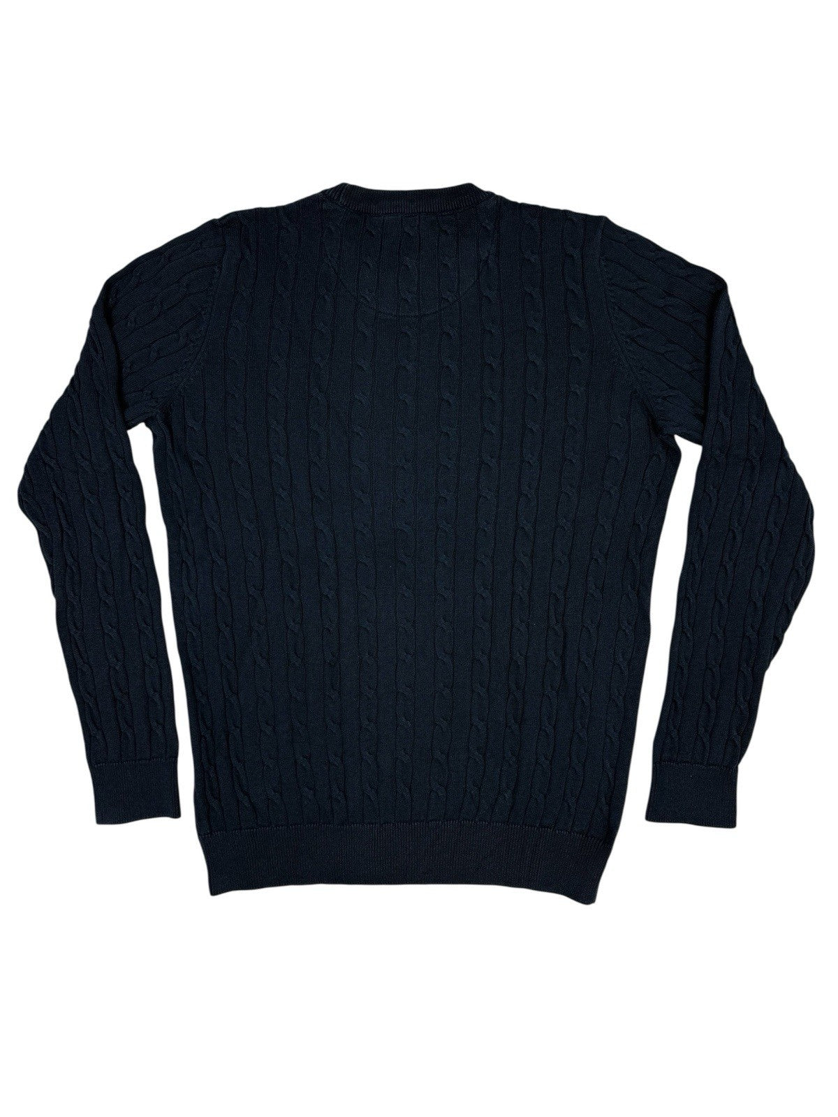 Racing Green Blue Knit Cotton Jumper Small