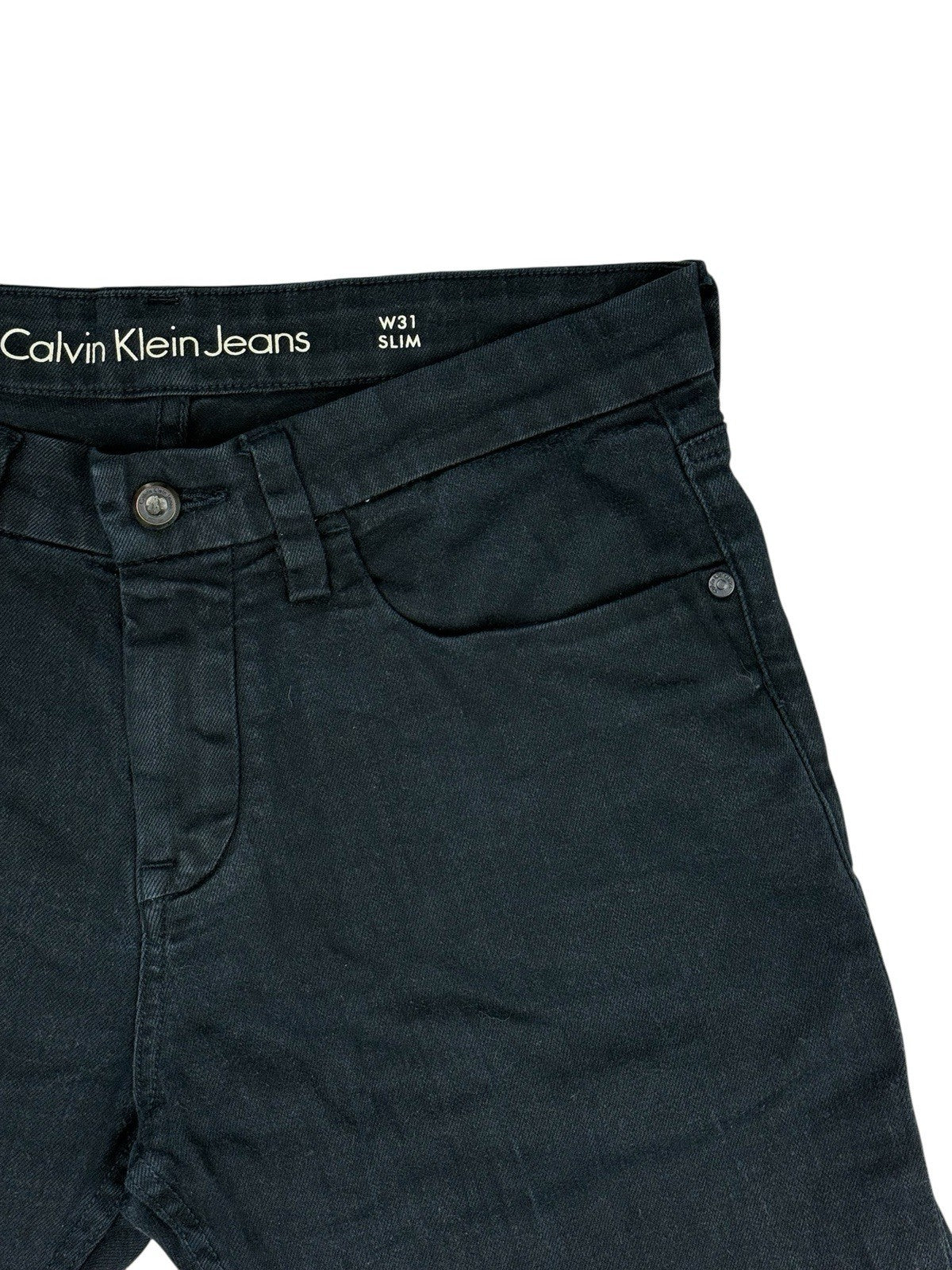 Calvin Klein Blue Denim Slim Fit Shorts 31W