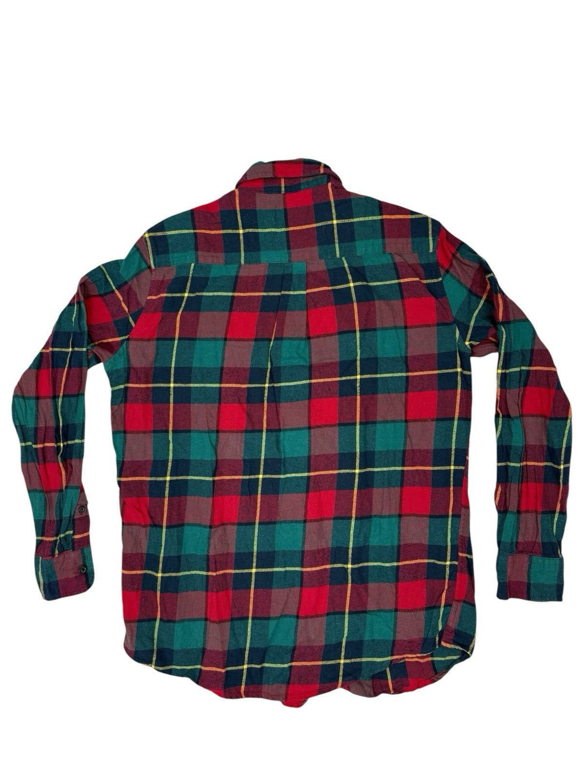 Chaps Multi Brushed Flannel Plaid Shirt Medium