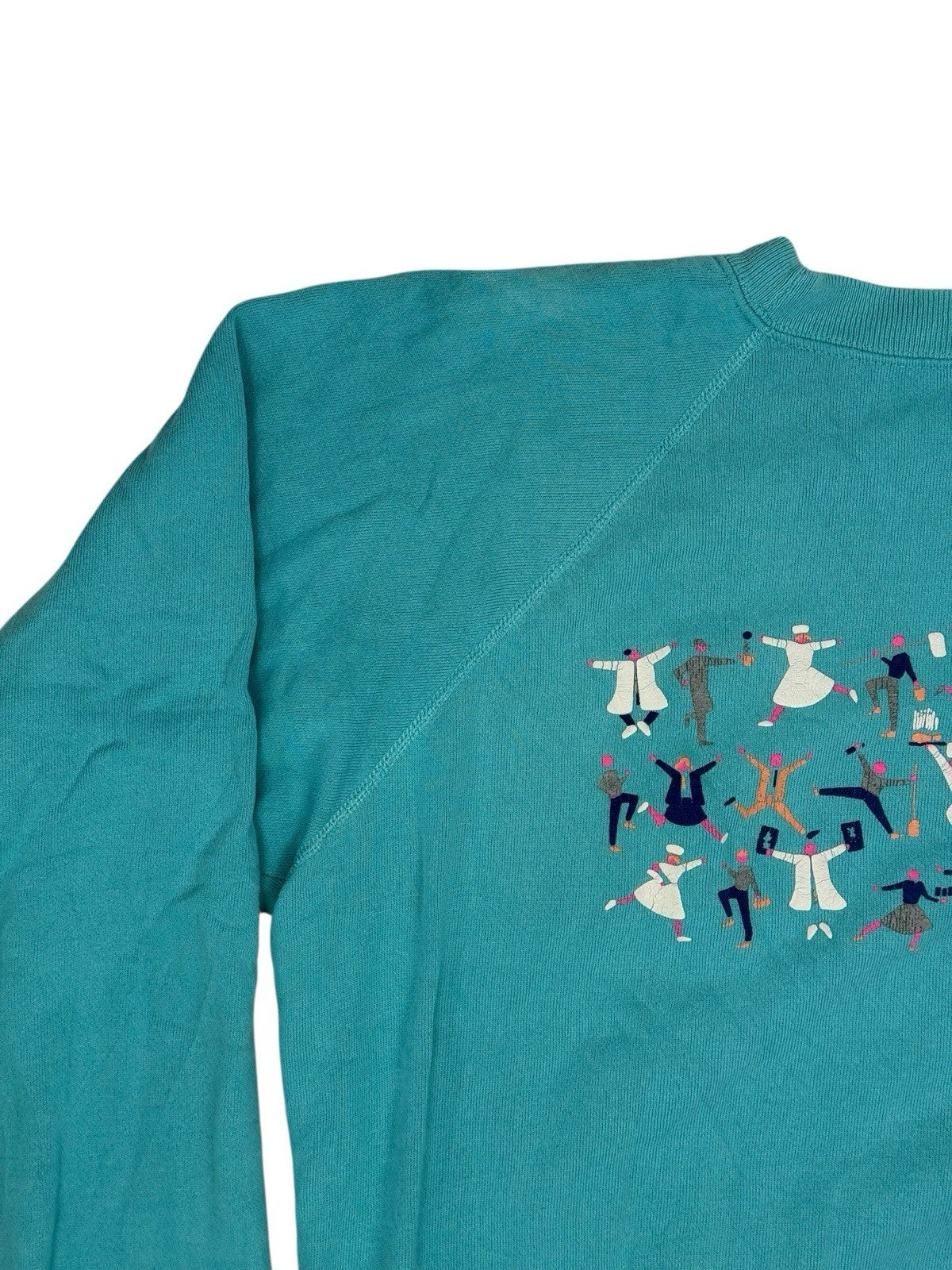 Vintage Blue Mary Hospital Printed LCMH Jumper XL