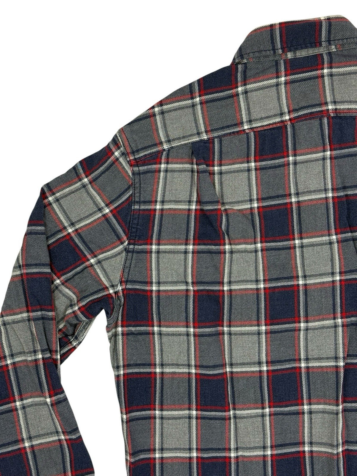 J Crew Retro Blue Plaid Slim Fit Collared Shirt Small