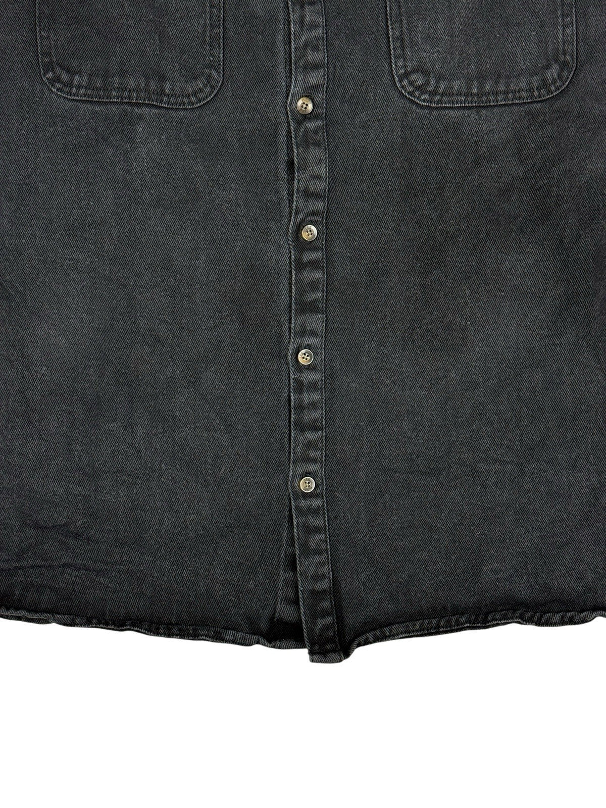 Lee Black Denim Shirt Jacket Large