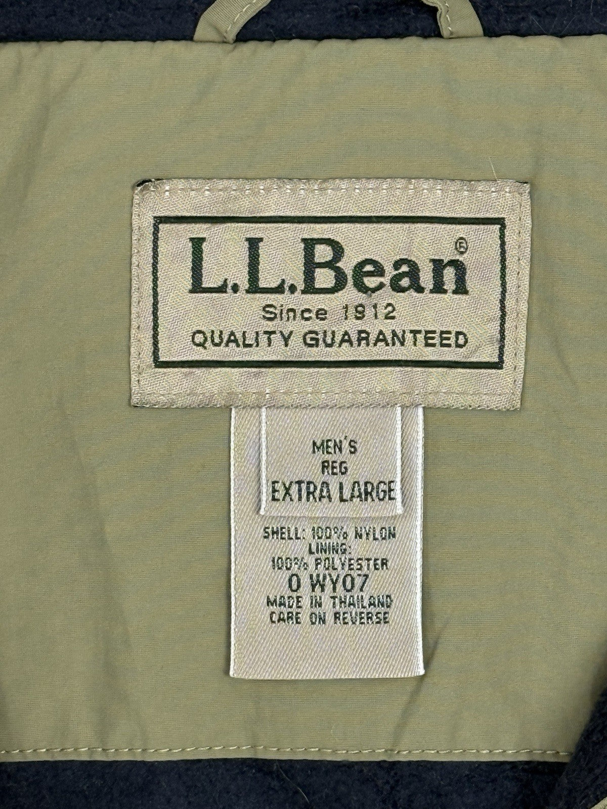 LL Bean Retro Green Fleece Lined Gillet Bodywarmer XL