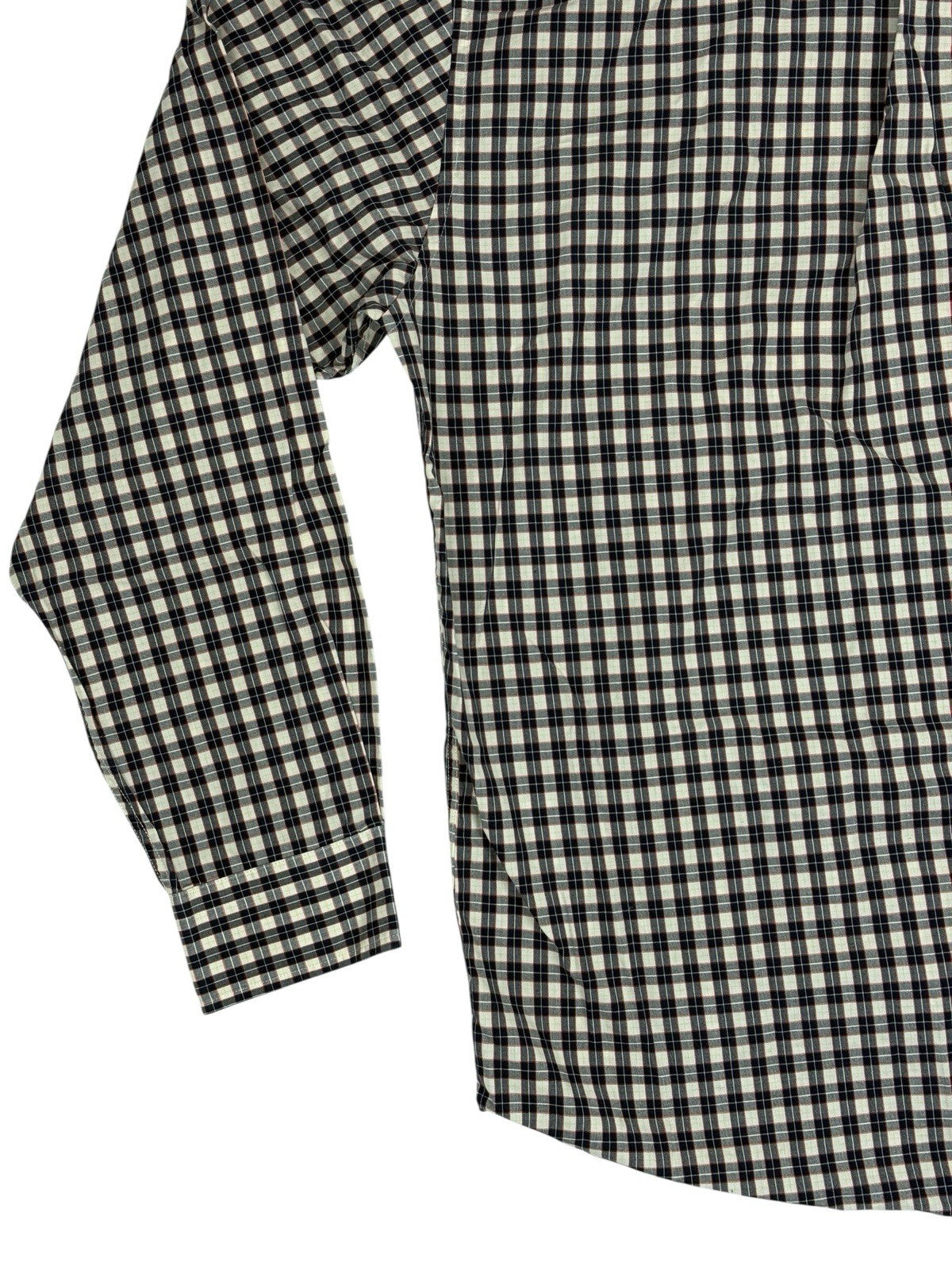 Nautica Retro Multicoloured Plaid Cotton Collared Shirt XL