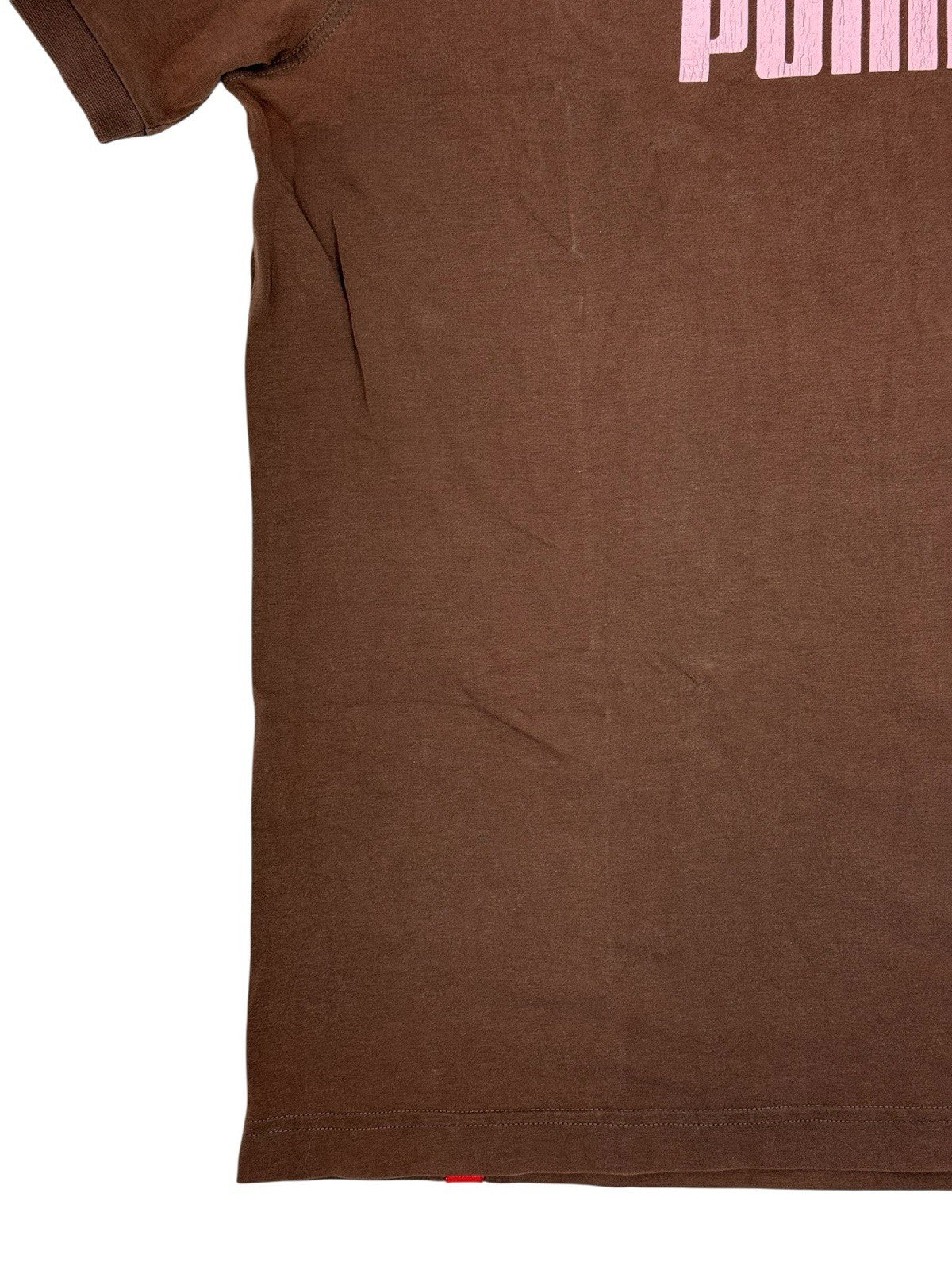 Puma Brown Cotton Blend Top Medium
