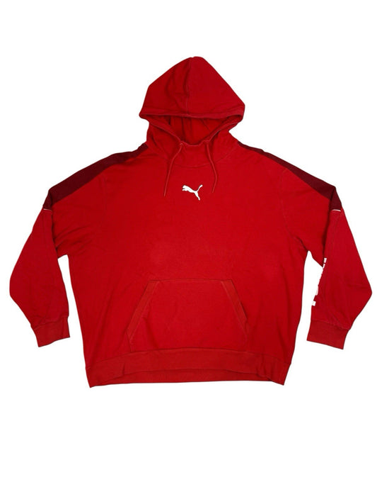 Puma Red Pullover Printed Logo Hoodie 2XL