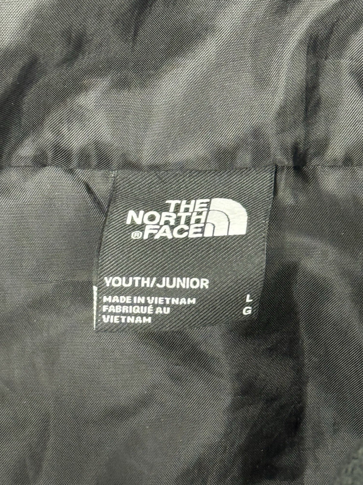 The North Face Black 3 in 1 Windbreaker Fleece Jacket Youth Large