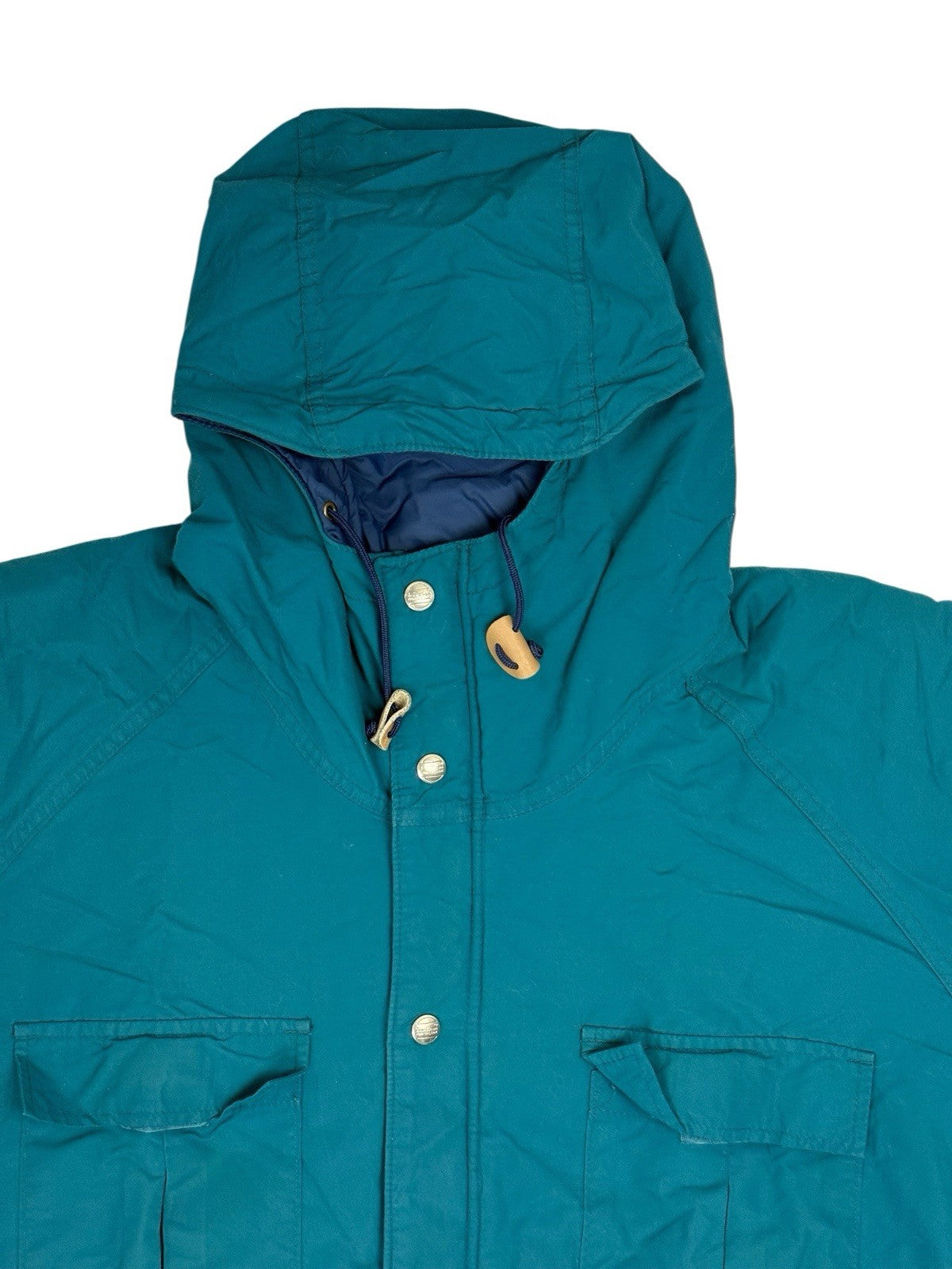 LL Bean Vintage Green Baxter State Parka Zip Jacket Large