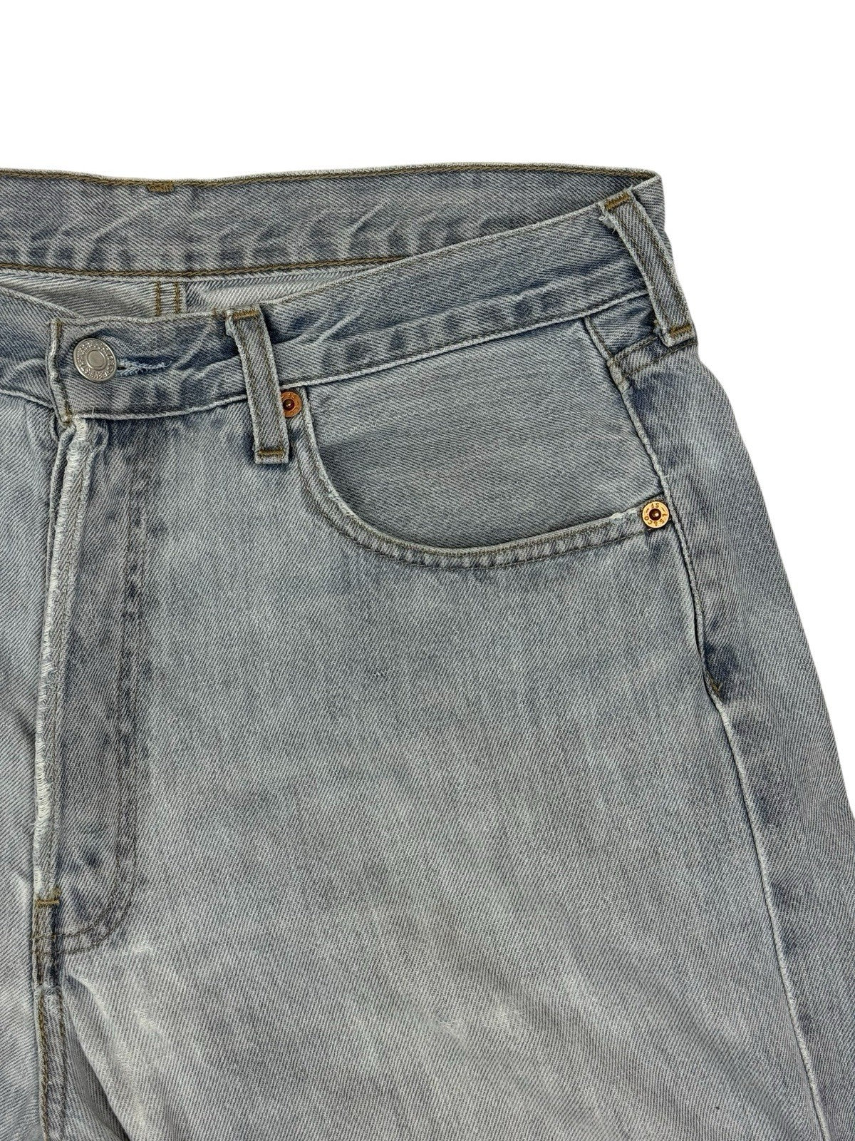 Levi's Blue Cut Off Shorts 34W