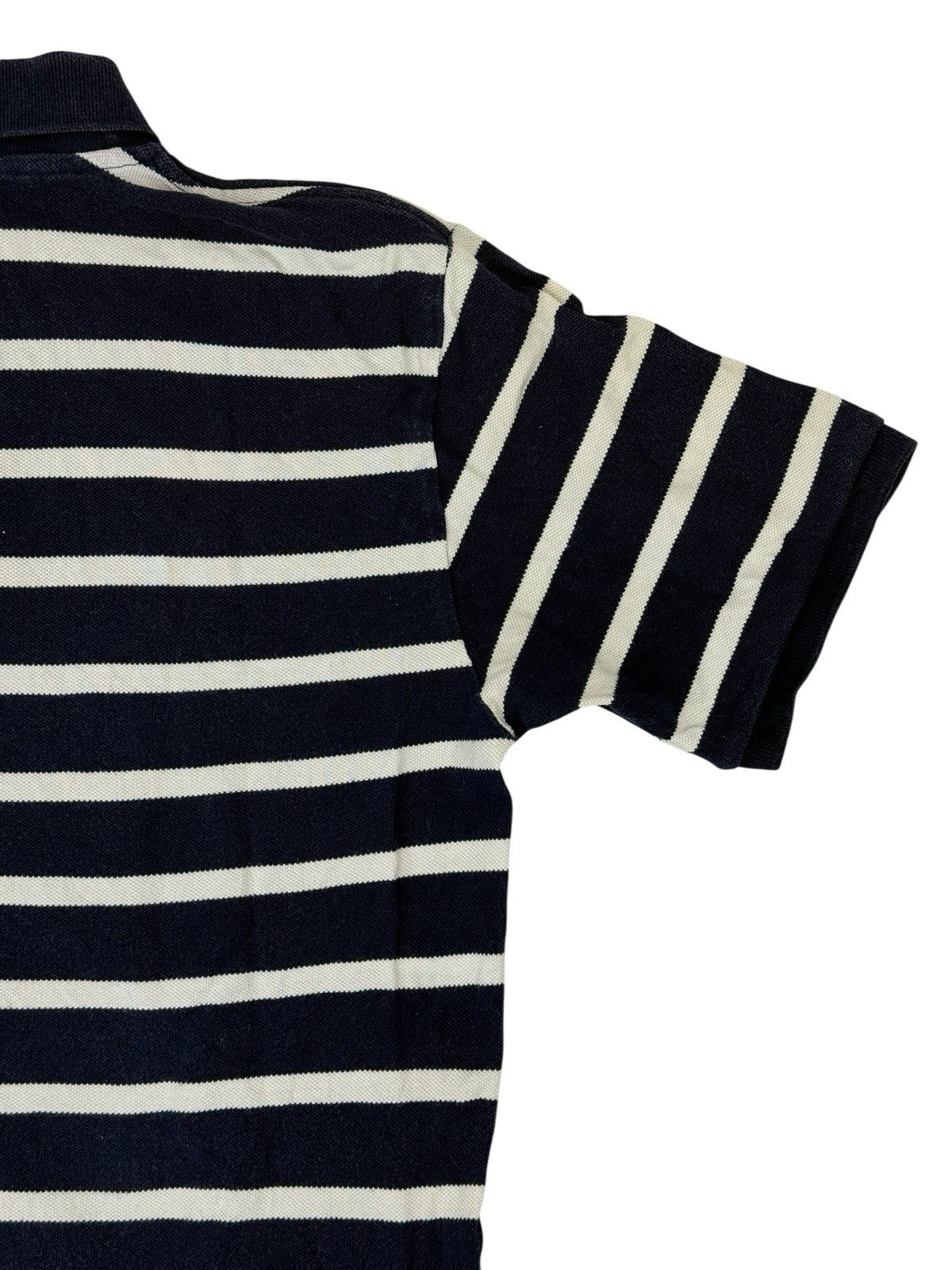 Polo Ralph Lauren Blue Striped Polo Top Size Large (16/18)