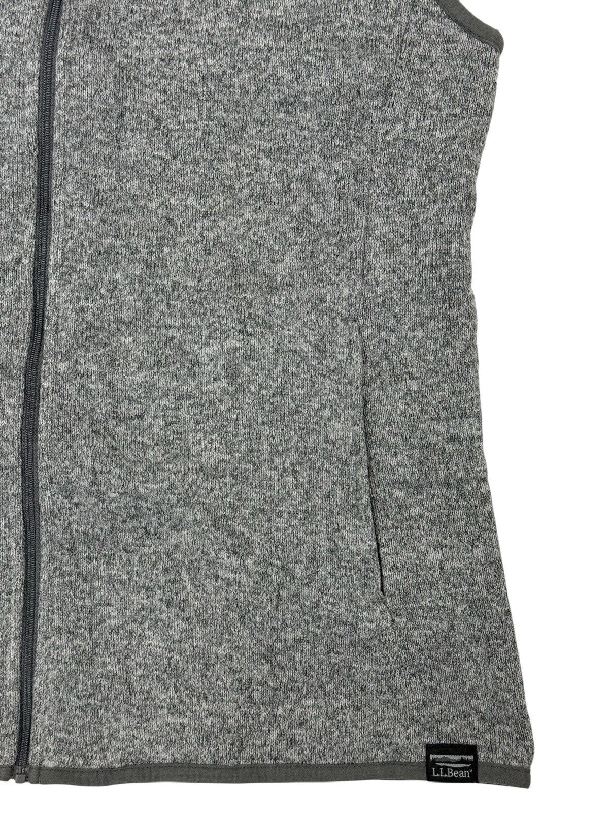 LL Bean Grey Zip Gillet Bodywarmer Medium