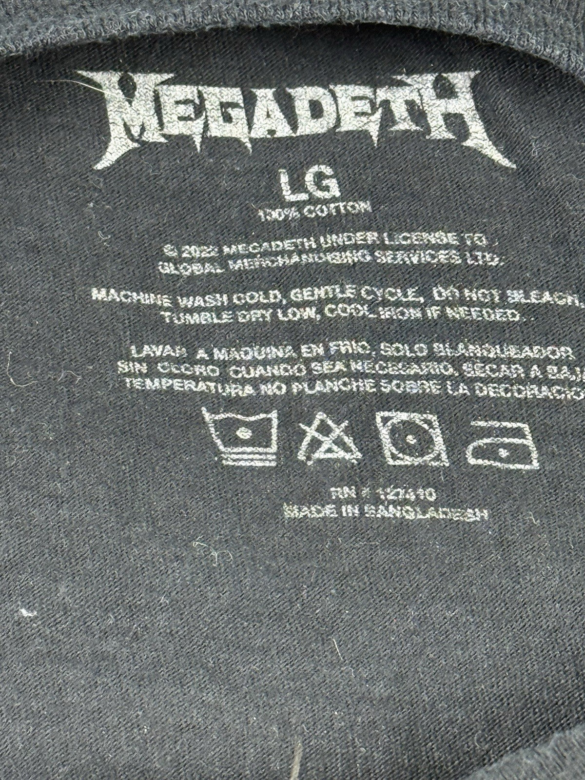 Megadeth Black Sick and Dying Lyrics Top Large