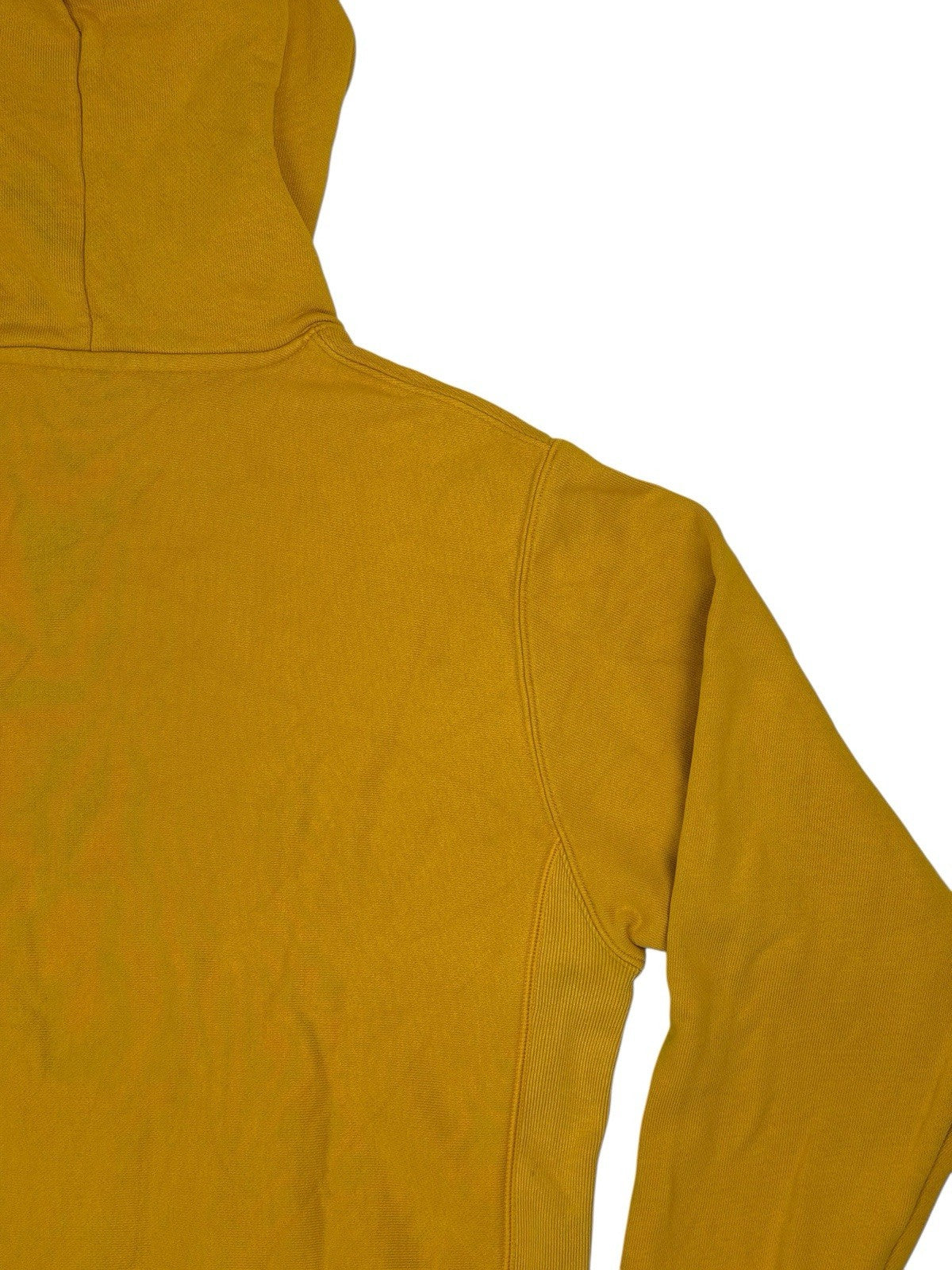 Champion Yellow Reverse Weave Heavyweight Hoodie Medium