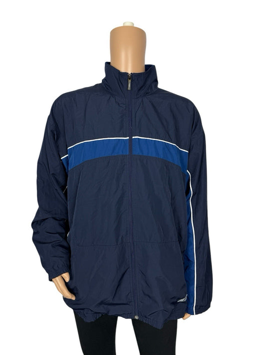 Reebok Vintage Blue Zip Track Jacket 2XL